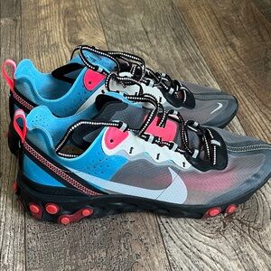 Nike Black and Pink Athletic Shoes